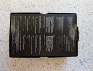 Unterseite der Verpackung