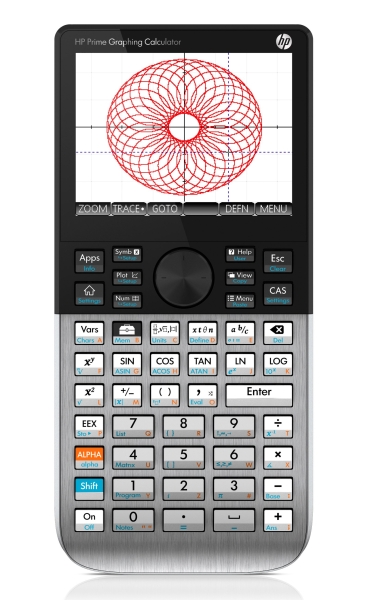 HP Prime v2 Graphing Calculator wireless Eingabe-Logik algebraisch RPN Textbook